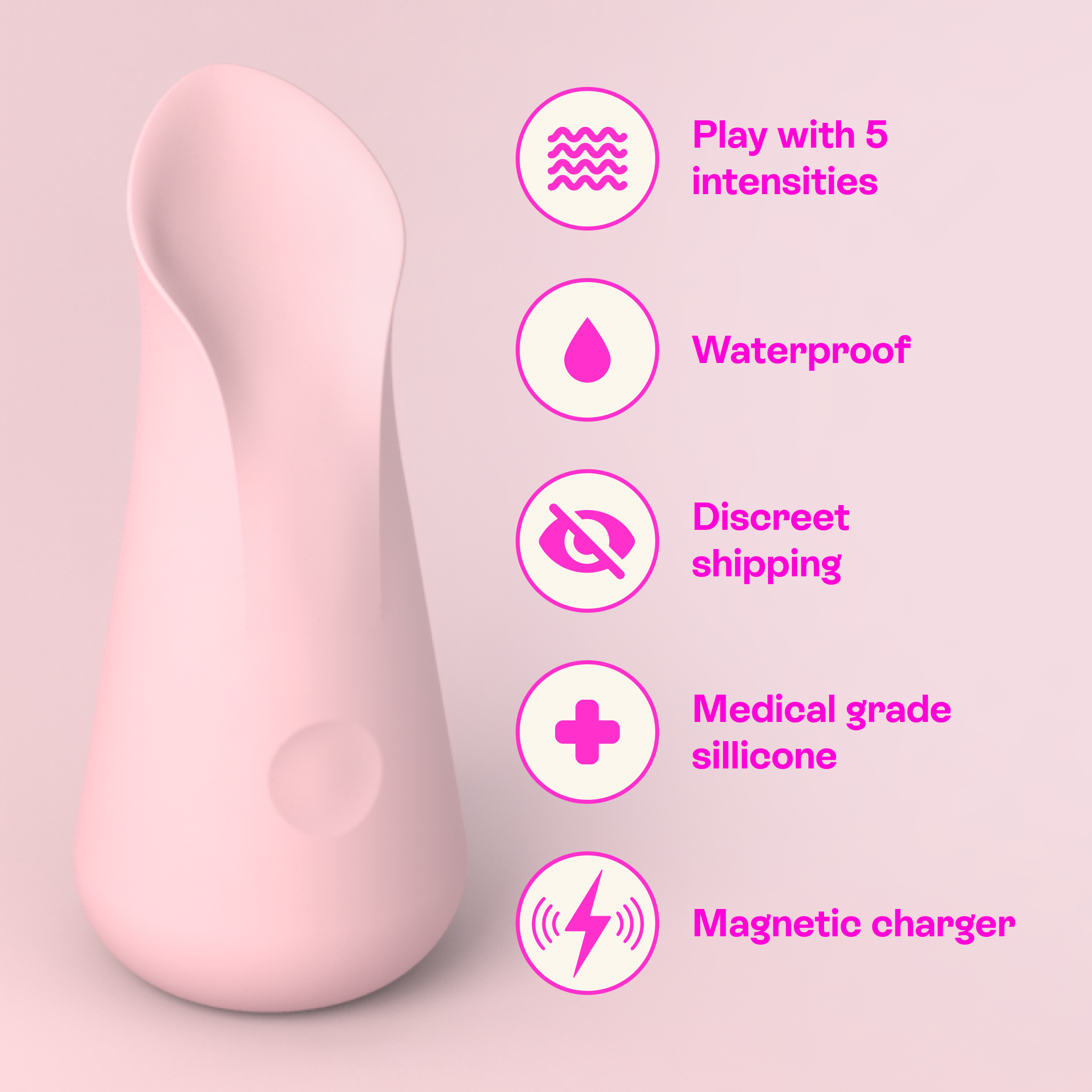 Uno vibrator — detail close-up